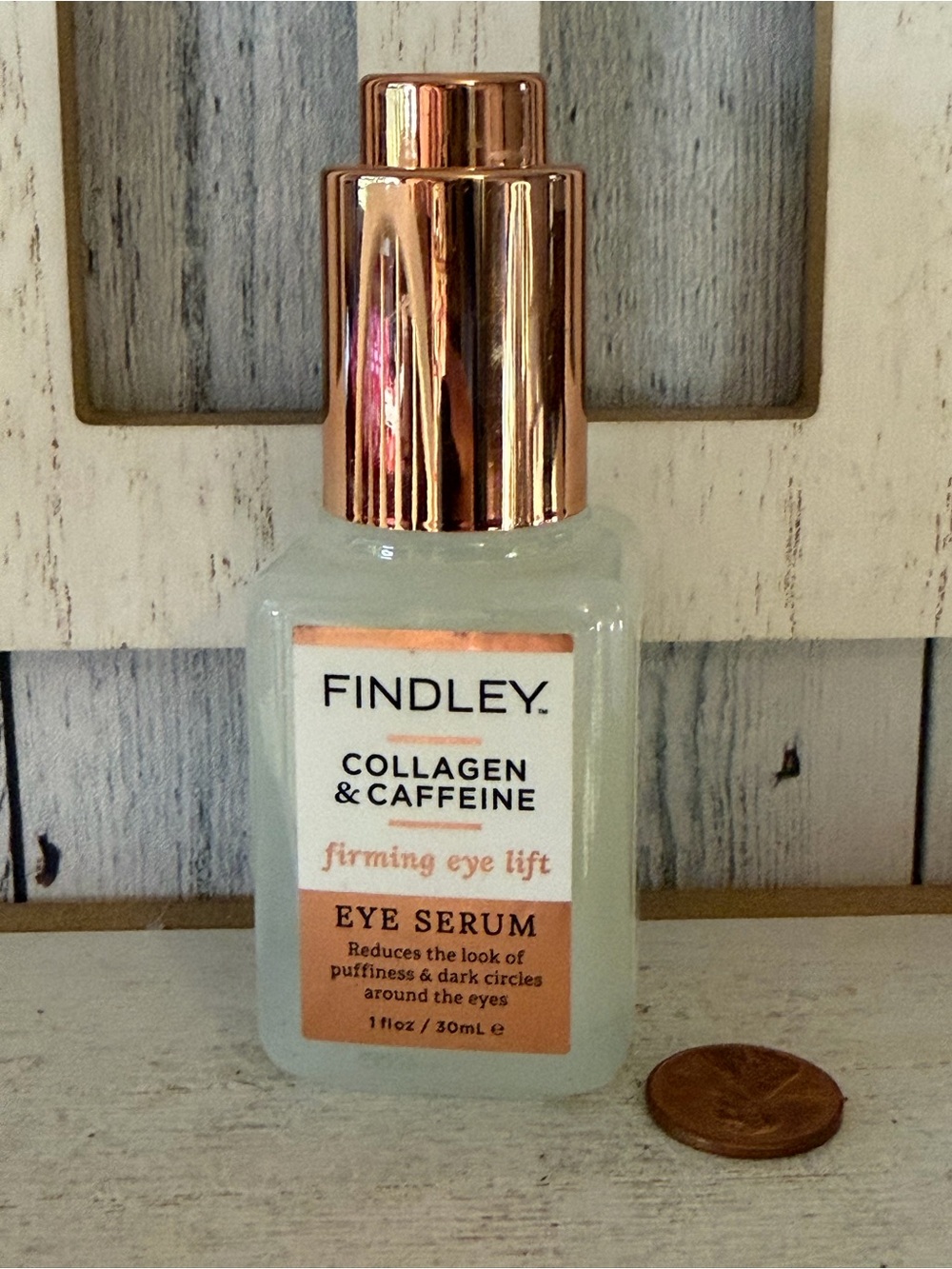 FINDLEY Collagen & Caffeine Firming Eye Lift 1oz Serum Younger Firmer Skin New